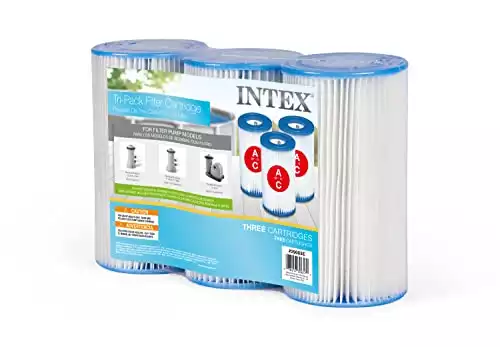 Intex Type A Filter Cartridge for Pools - 3 Pack