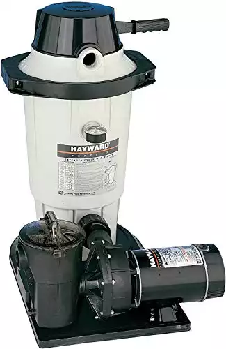 Hayward C4001575XES EasyClear Above-Ground D.E. Pool Filter Pump System - 1 HP