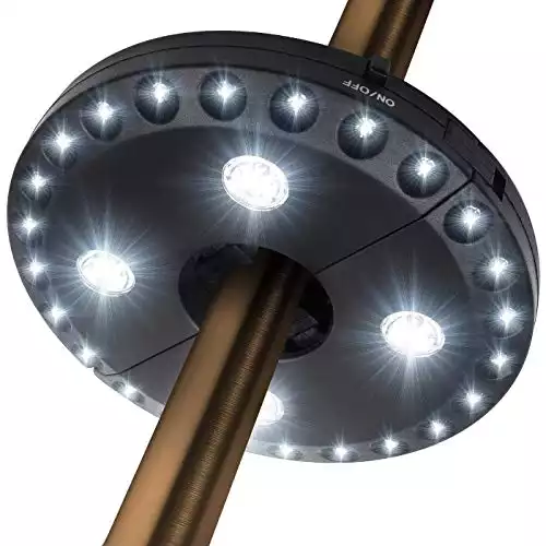 OYOCO Patio Umbrella with Cordless LED Lights