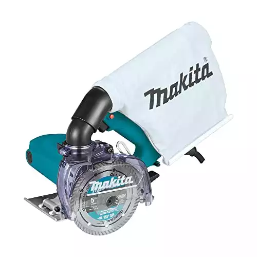 Makita 5" Dry Masonry Saw with Dust Extraction