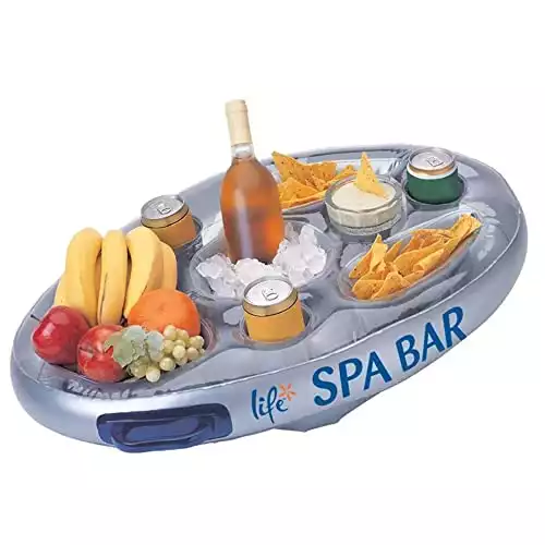 Life Floating Spa Bar Inflatable Hot Tub Side Tray for Drinks and Snacks