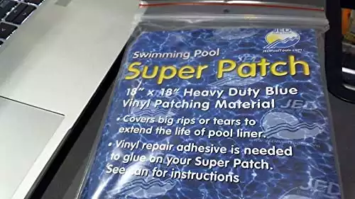 JED Pool Tools 35-249 Super Patch for Vinyl Swimming Pool Liner - 16 in. x 18 in.