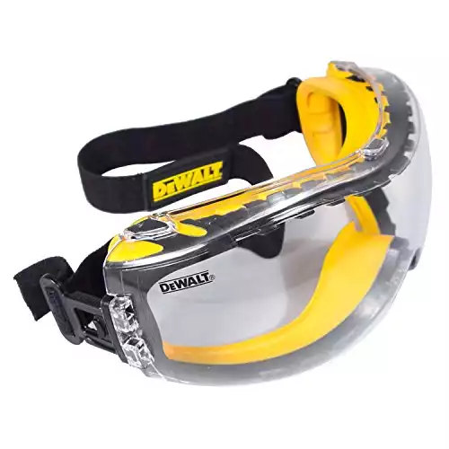 DEWALT Clear Anti-Fog Dual Mold Safety Goggles