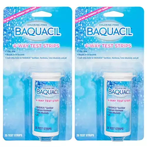 Baquacil 4 Way Test Strips - 25 count - 2 Pack