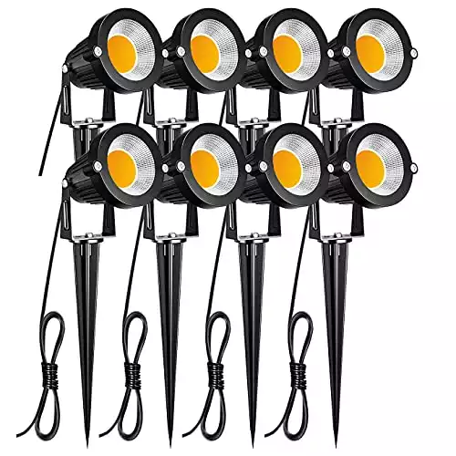 ZUCKEO Waterproof LED Landscape Lights - 5W - 8 Pack