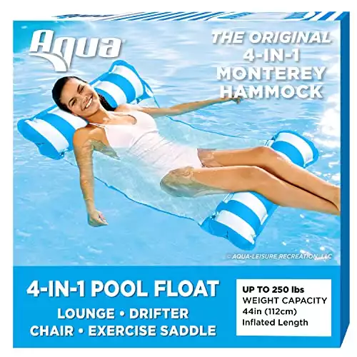 Aqua Monterey 4-in-1 Inflatable Hammock Pool Float