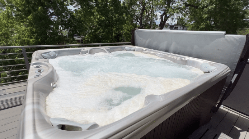 A Hot Tub Full of Foam