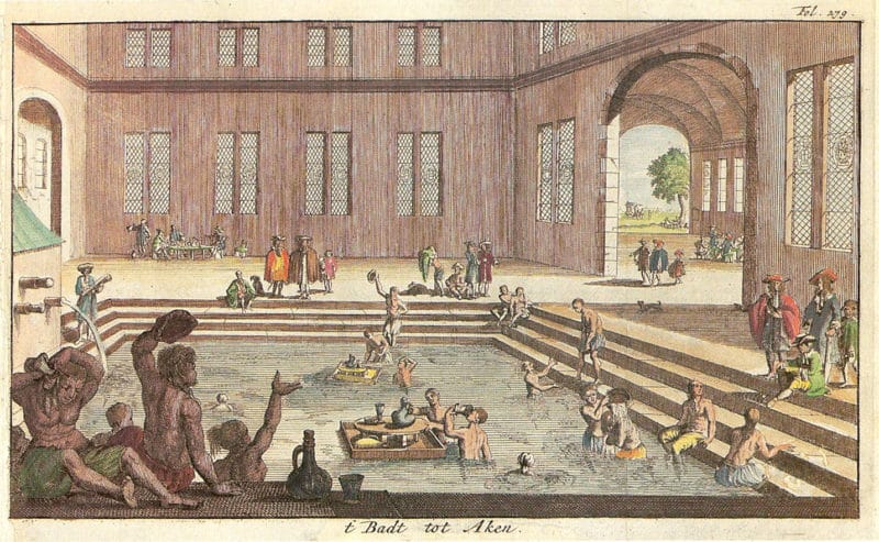 Bath at Aachen, Germany, 1682 Bath at Aachen, Germany, 1682