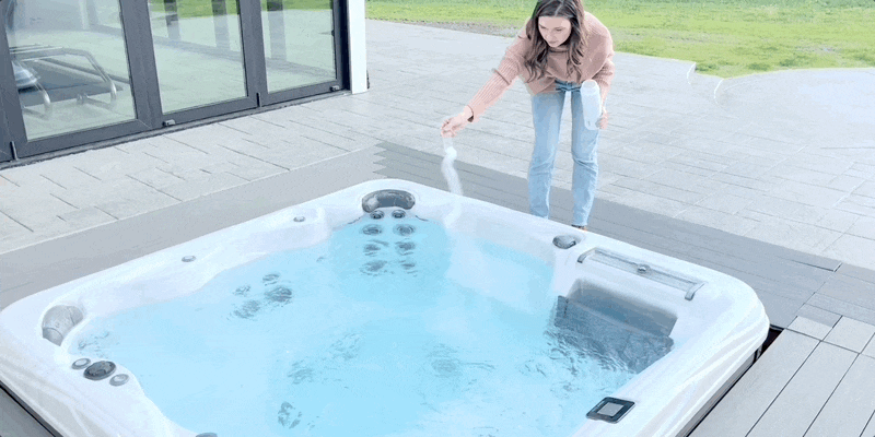 Adding Non-Chlorine Shock to a Hot Tub