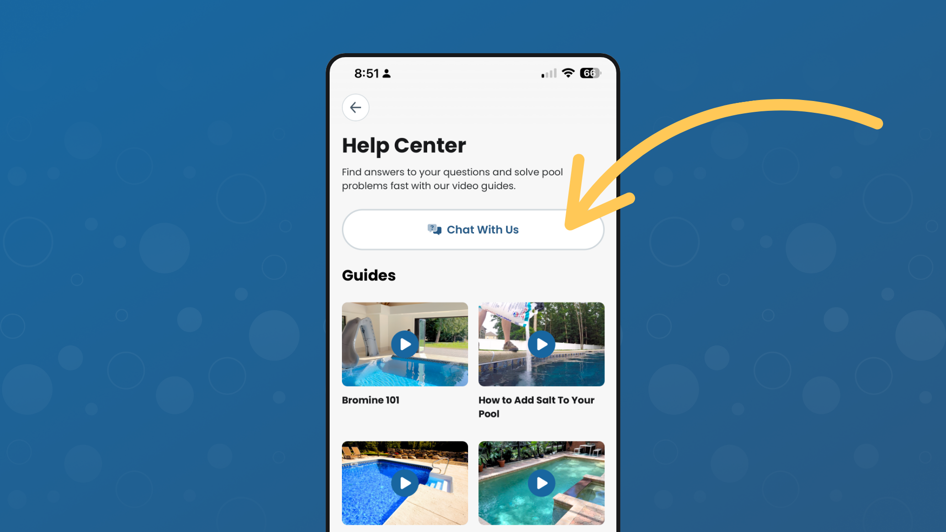 Target Pool Add Target Chemical Ranges - The Pool Care App by Swim University®