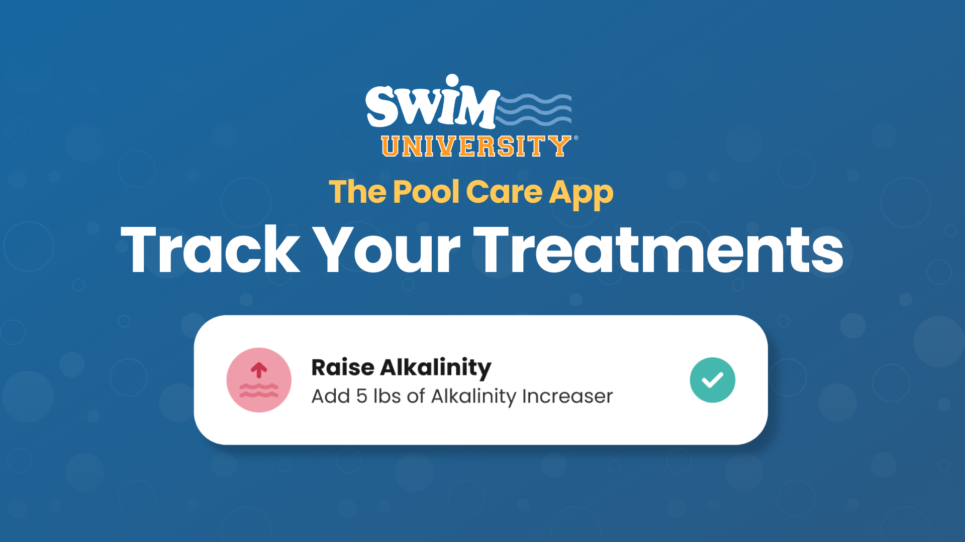 Track Your Pool Chemical Treatments