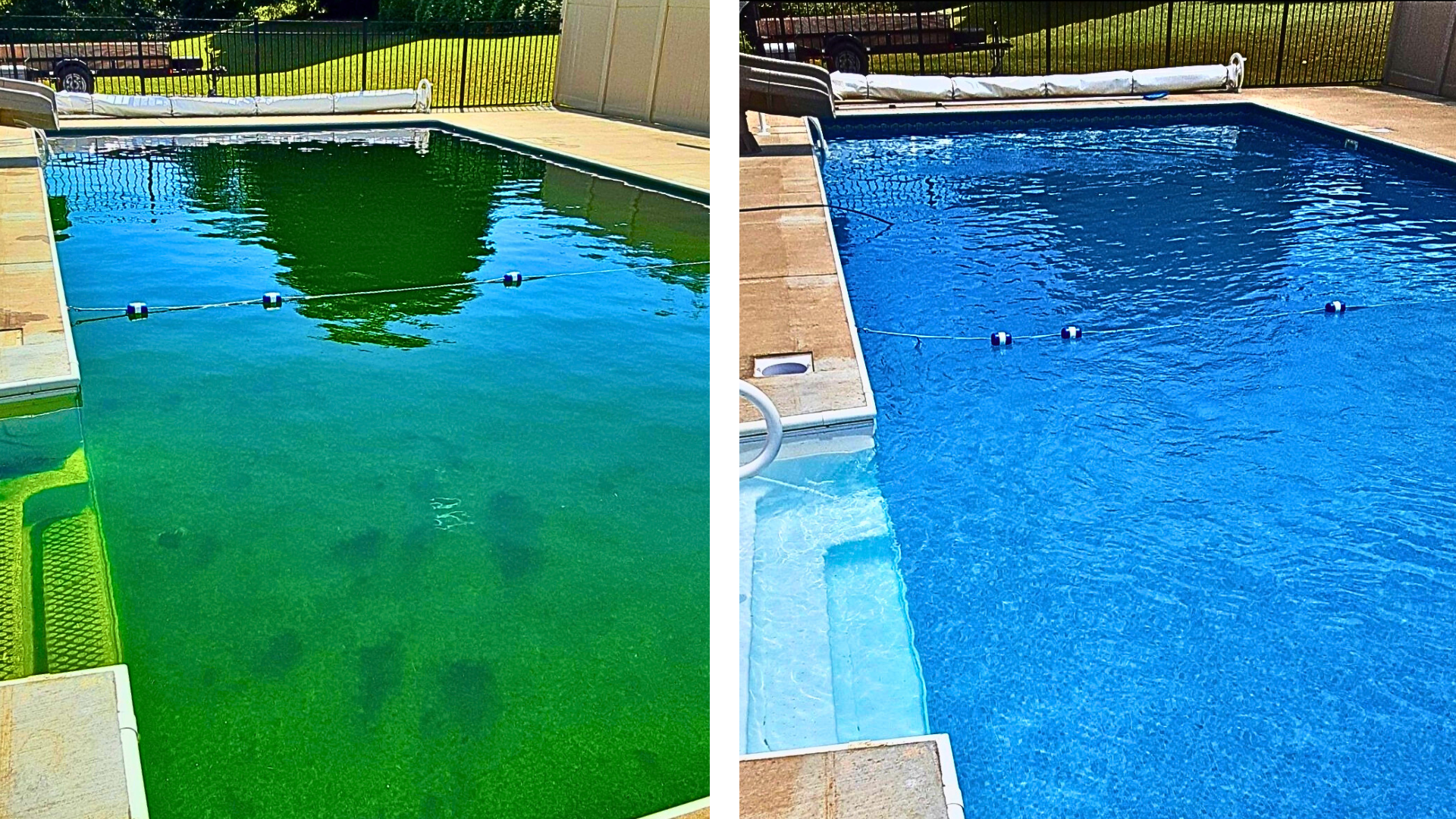 How to Clear a Green Pool After Opening