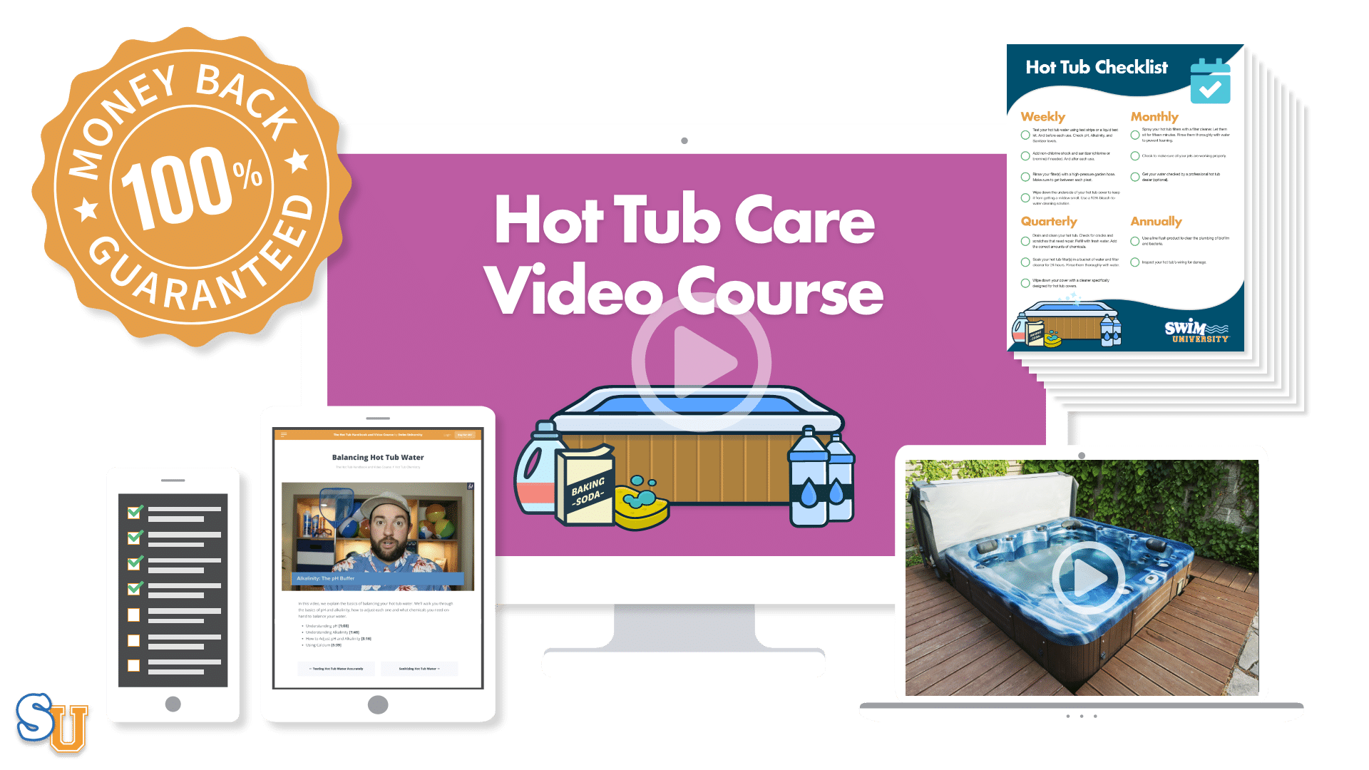 The Hot Tub Care Video Course Package