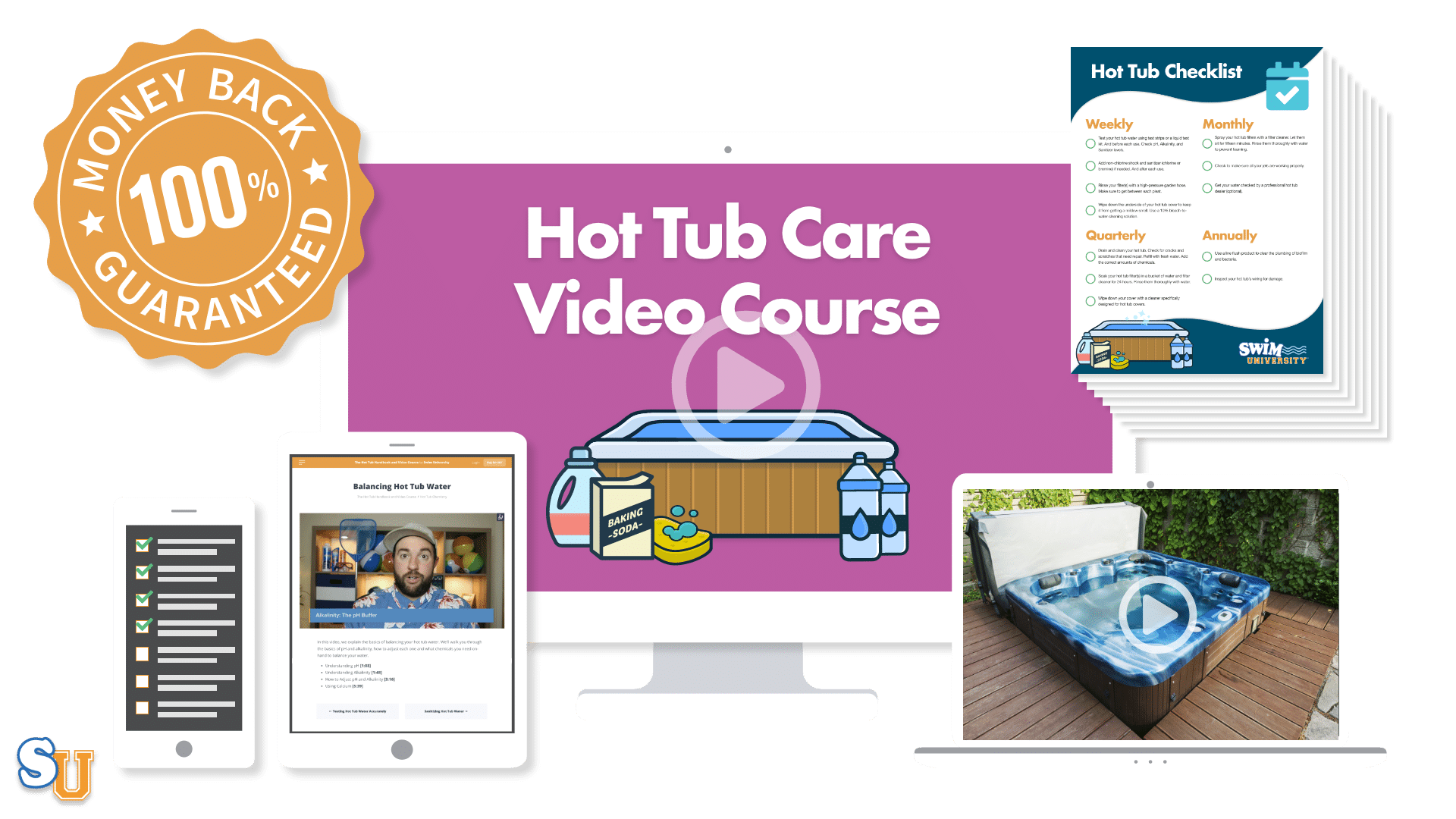 The Hot Tub Care Video Course Package