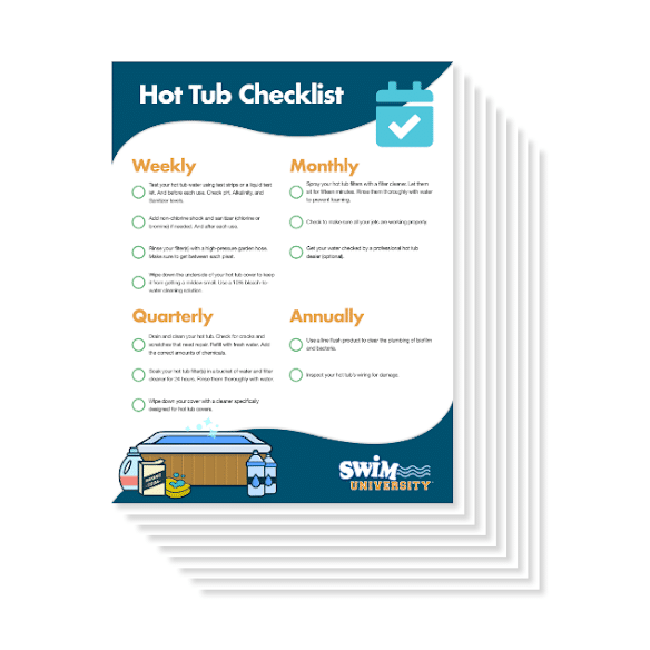 Hot Tub Checklists and Calendars