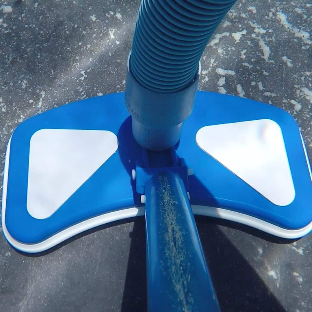 Closeup of Pool Vacuum Head Underwater