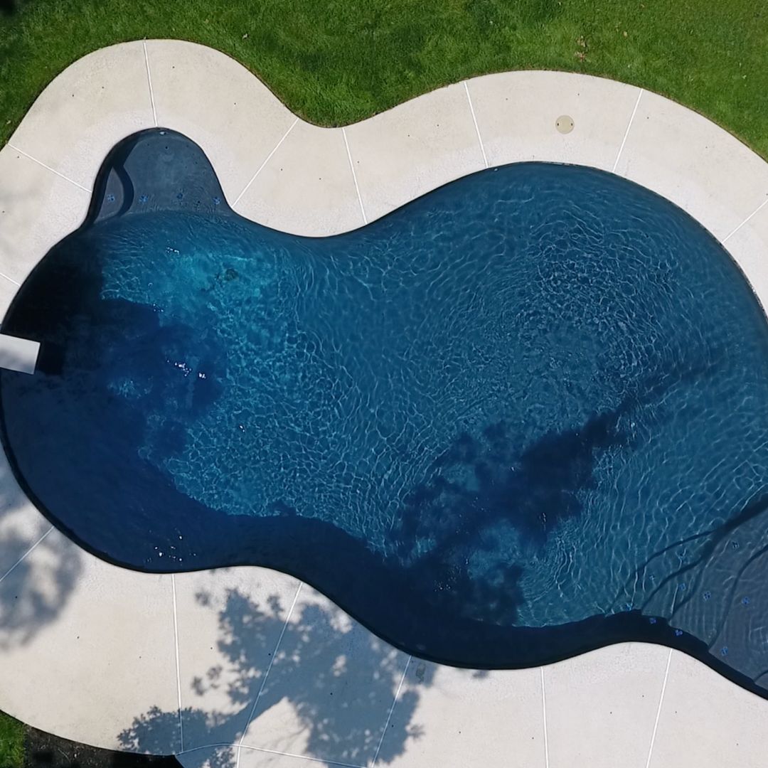 Drone Shot of Inground Pool