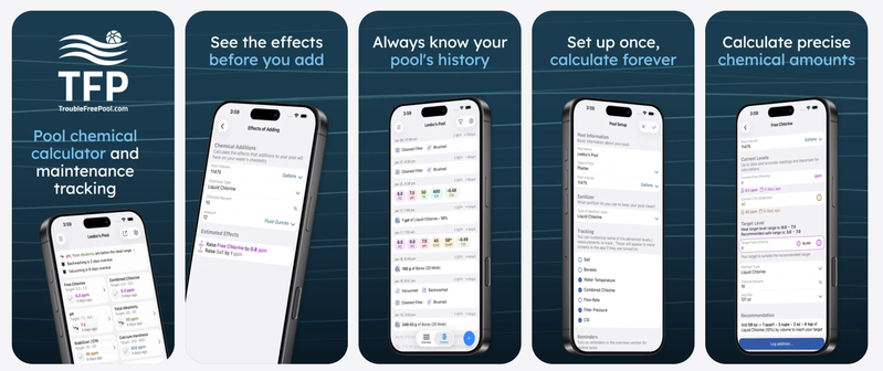 The 6 Best Pool Chemical Calculator Apps In 2026 3 Pool math by trouble free pool app screens august 2026