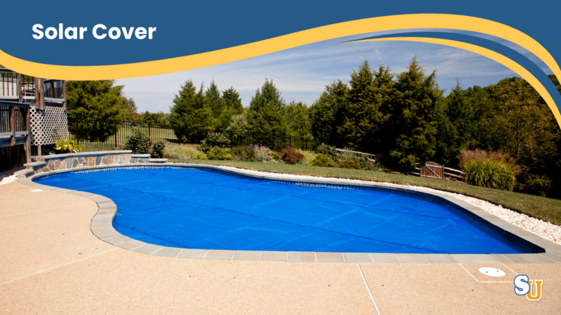 Solar Pool Cover on Inground Pool