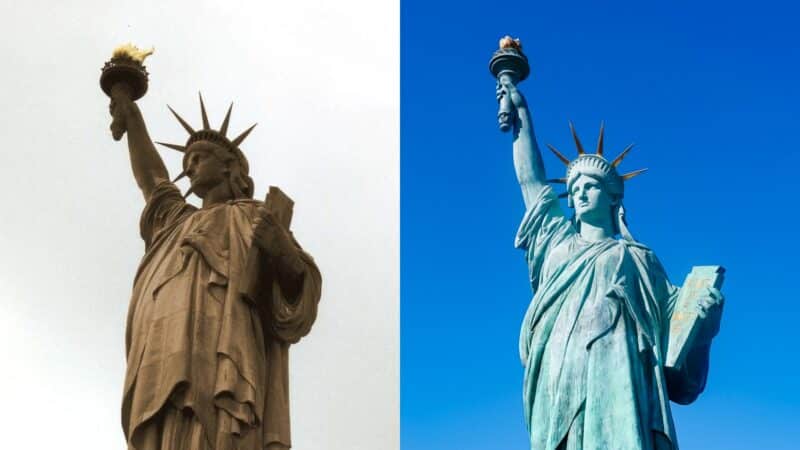 Statue of Liberty Before and After