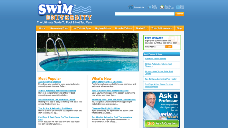 Matt Giovanisci: The Founder Of Swim University® 4 The first screenshot of swimuniversity. Com that i could find on the wayback machine.