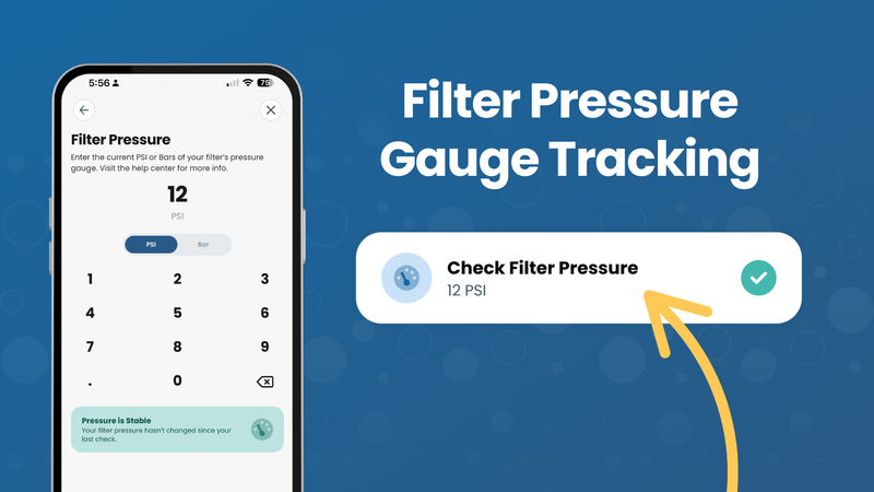 The Pool Care App 6.0 3 Pool filter pressure gauge tracking