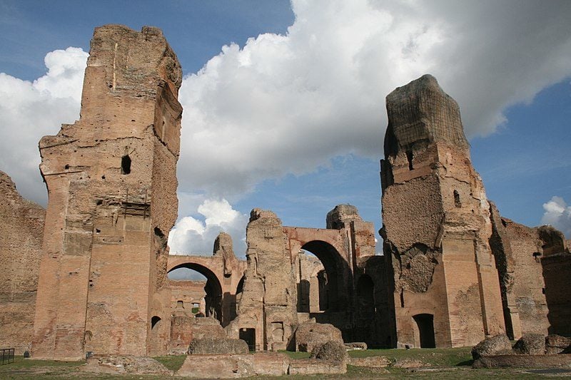 The Baths of Caracalla in Rome, Italy The Baths of Caracalla in Rome, Italy