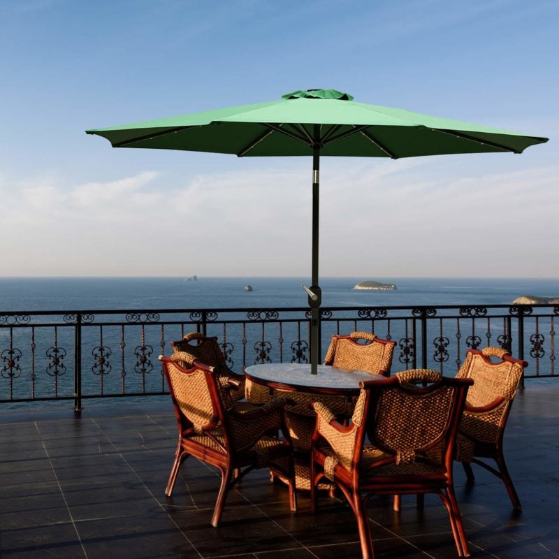 umbrella stand for inside pool