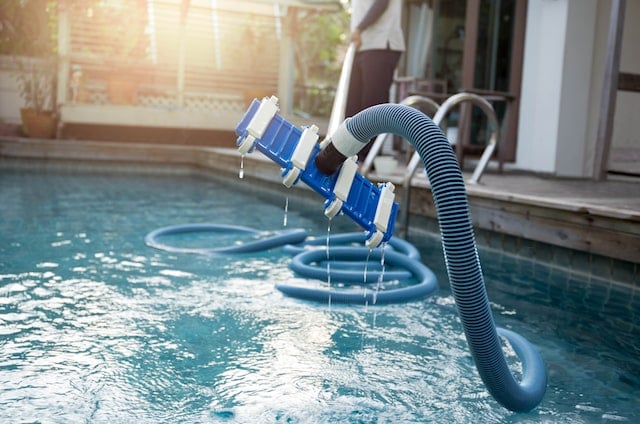 Manually Vacuuming an Inground Pool